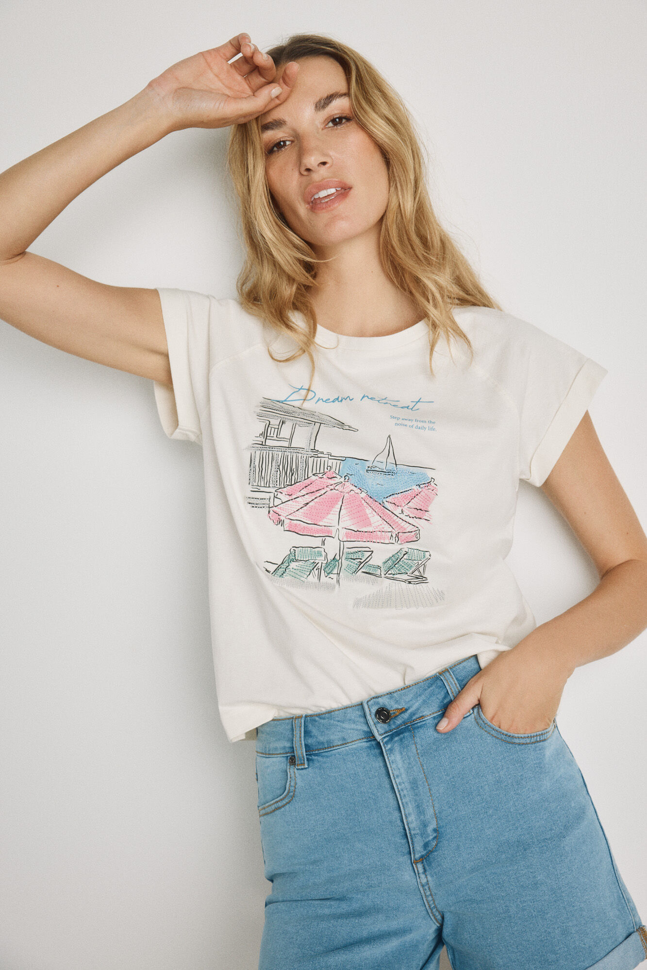 Milano T-shirt estampada de manga curta