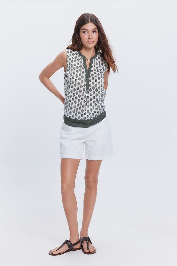 Milano Blusa estampada fluida Multicolor