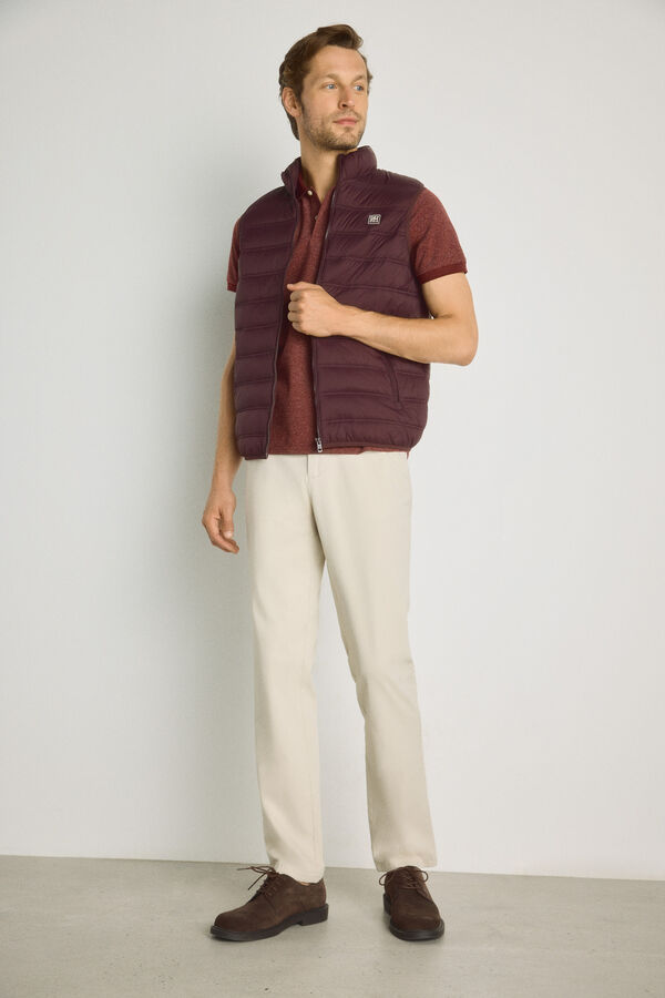 Pedro del Hierro Pantal&oacute;n chino regular fit Beige/Camel