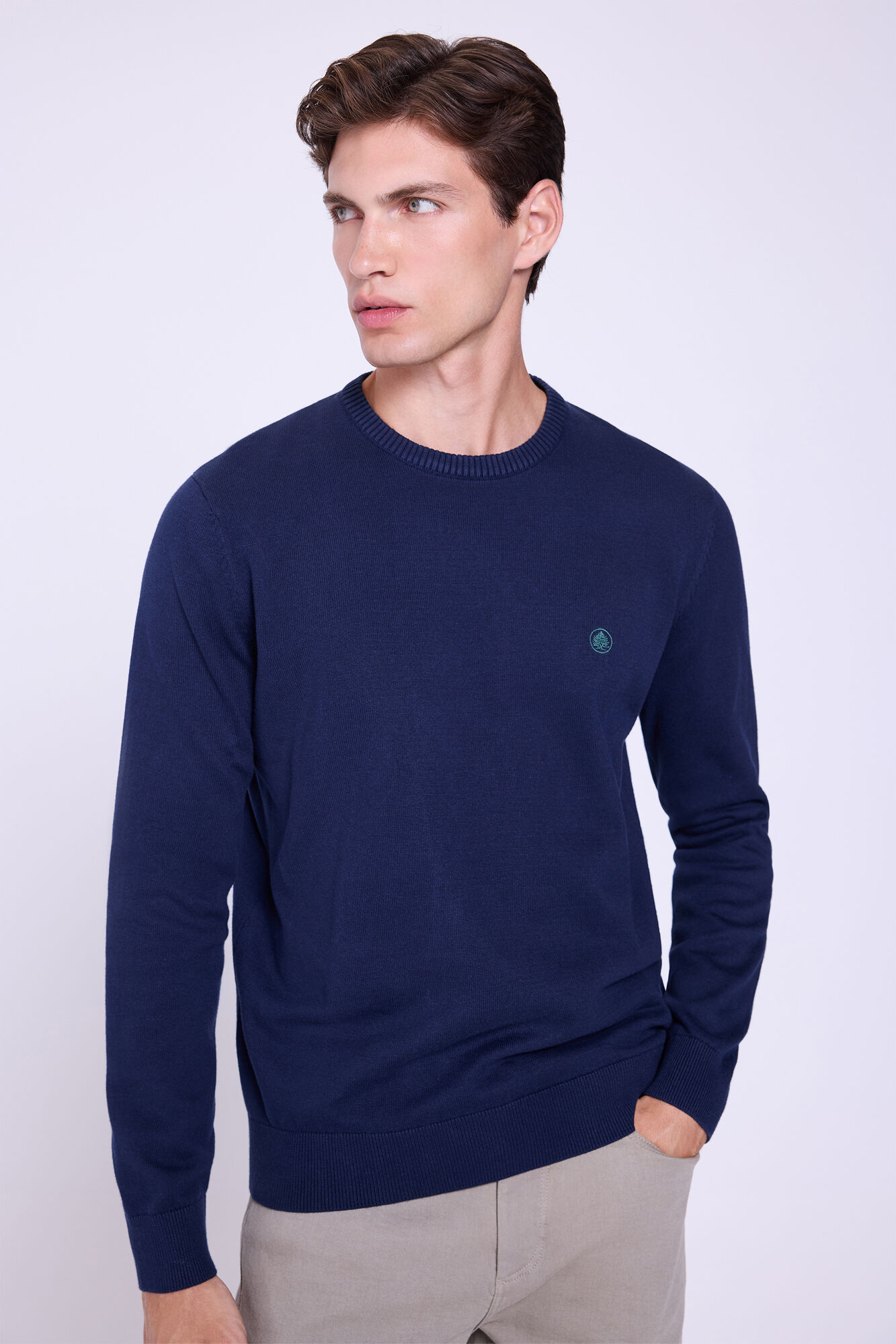 Springfield Camisola b&aacute;sico de gola redonda