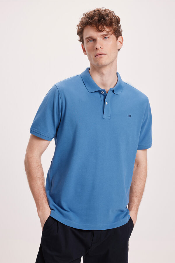 Pedro del Hierro Polo B&aacute;sico PDH Azul