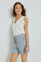 Milano Blusa com folhos Branco