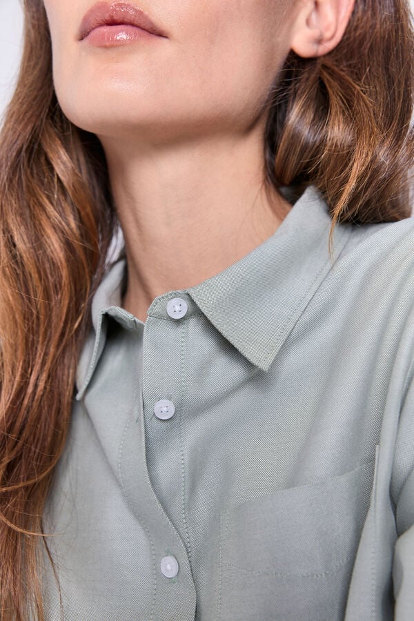 Milano Camisa oxford C&aacute;qui