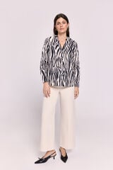 Milano Blusa estampada Bege