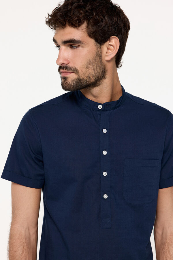 Fifty Outlet Camisa Mao Polo Marinho