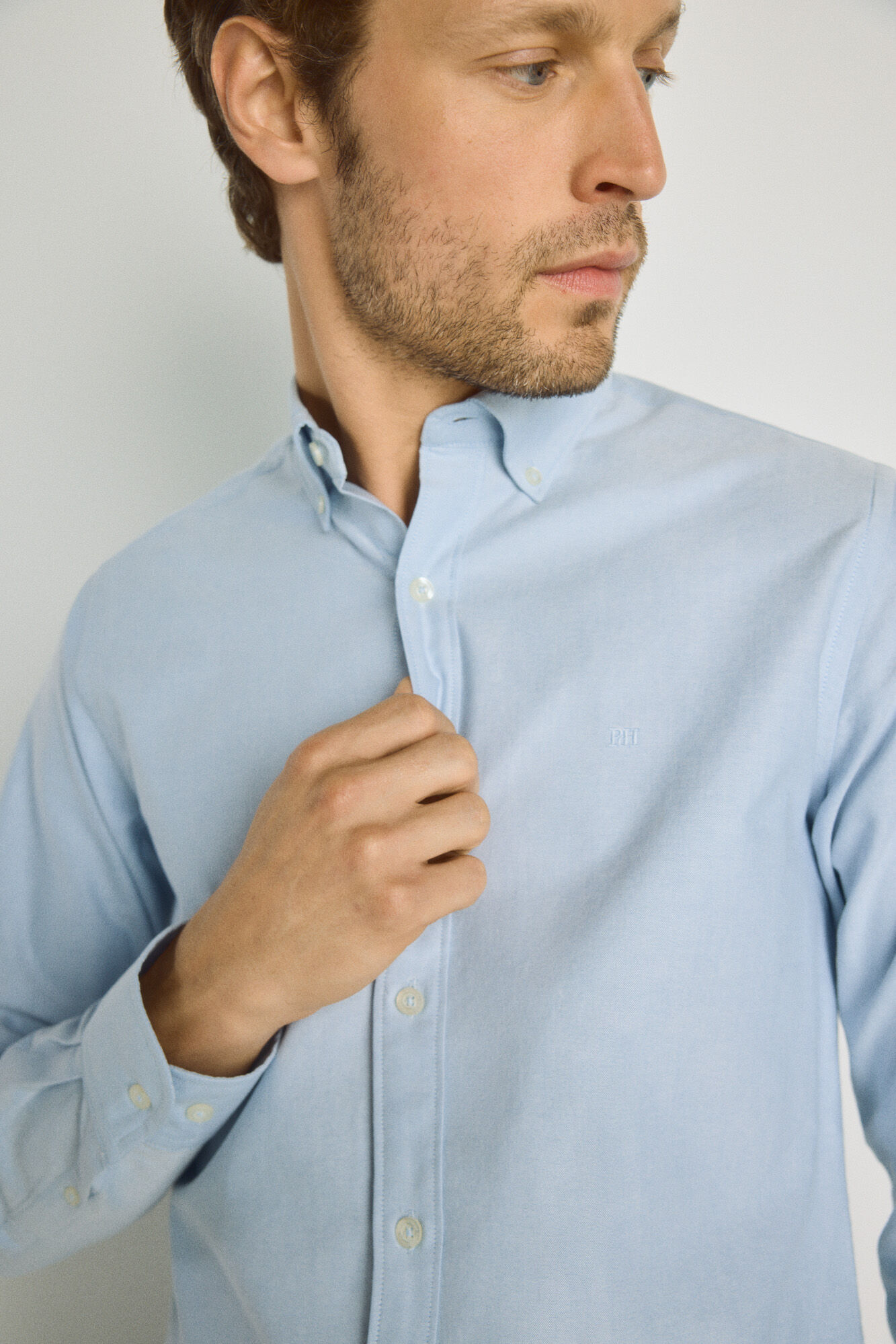 Pedro del Hierro Camisa lisa manga larga