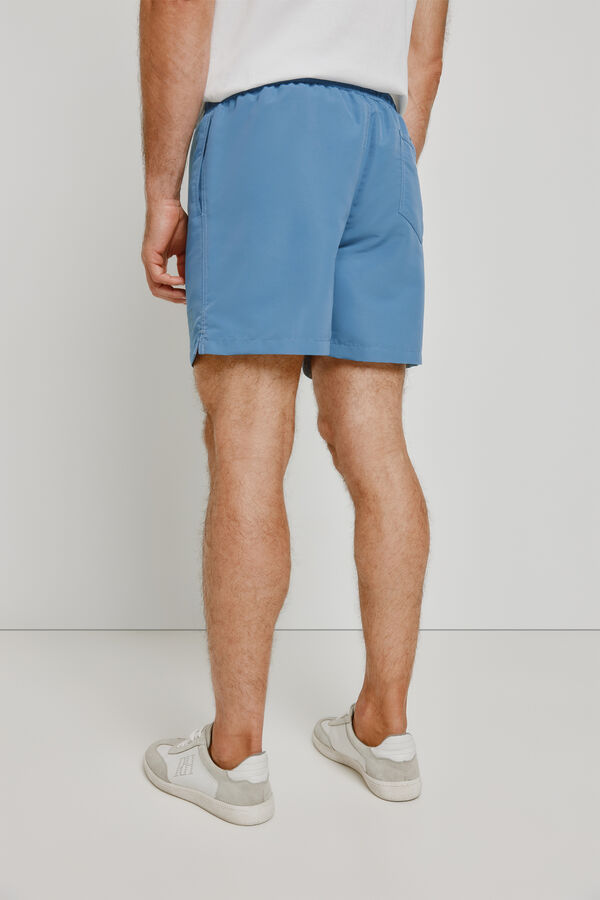 Pedro del Hierro Fato de banho liso Marinho