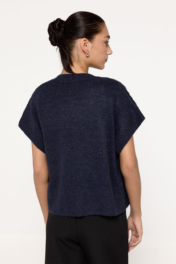 Milano Malha de manga curta Marinho