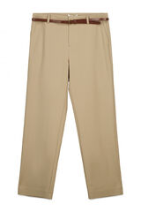 Milano Pantal&oacute;n chino con cintur&oacute;n Beige