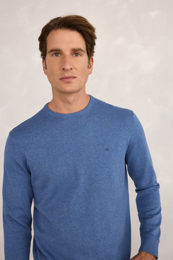 Milano Jersey Básico Redondo Azul