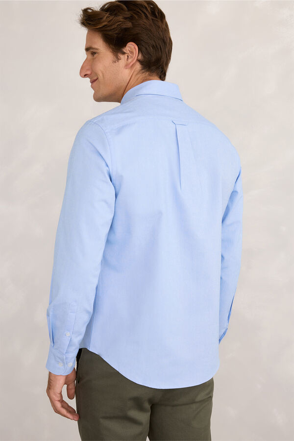 Milano Camisa Sport Oxford Azul Claro