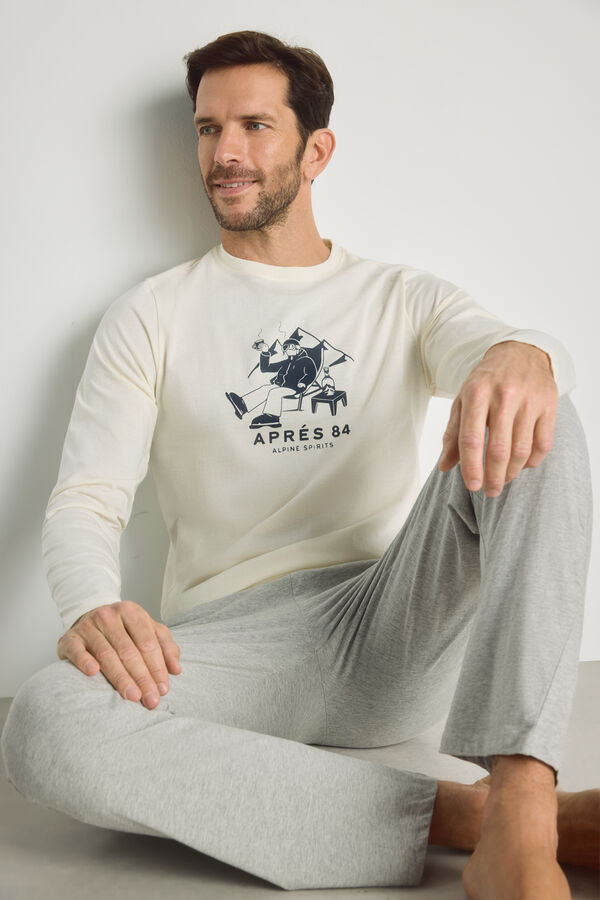 Milano Pijama de malha Marfim