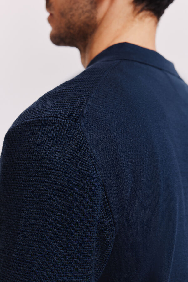 Milano Jersey cuello polo Navy