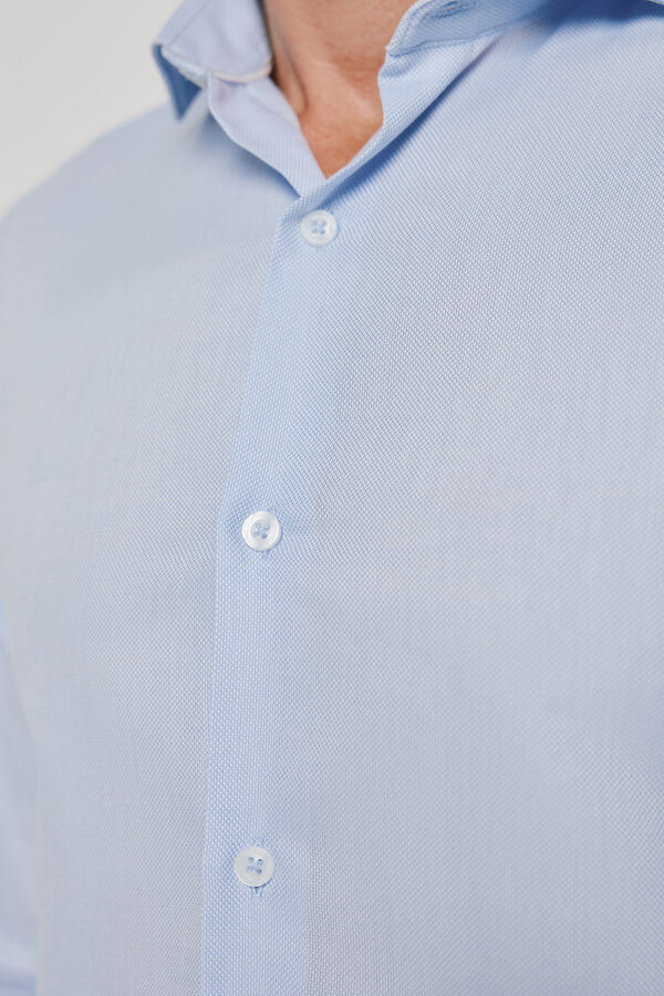 Milano Camisa vestir manga larga Azul Claro