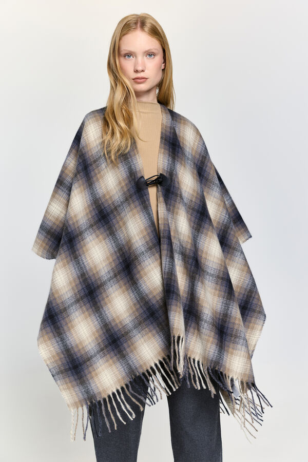 Milano Poncho Vichy Beige