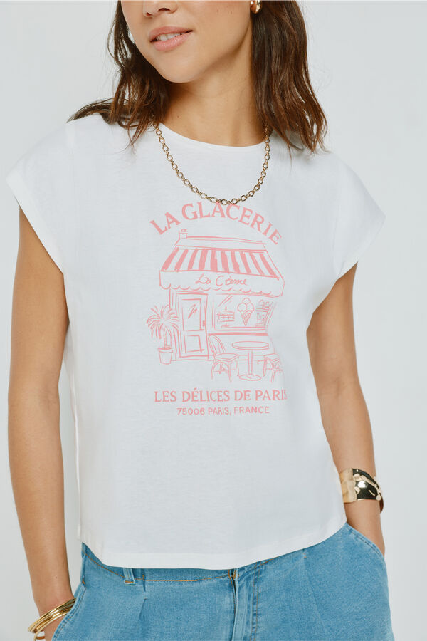Milano Camiseta estampada manga corta Blanco