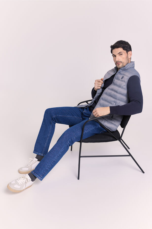 Pedro del Hierro Colete acolchoado ultralight Cinza medio