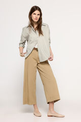 Milano Camisa b&aacute;sica de popelina Estampado verde