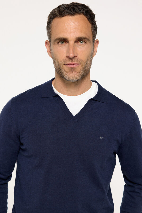 Fifty Outlet Jersey Cuello Abierto Navy