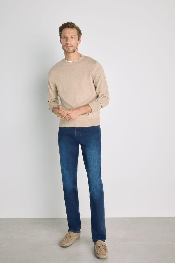 Milano Camisola gola caixa Camel