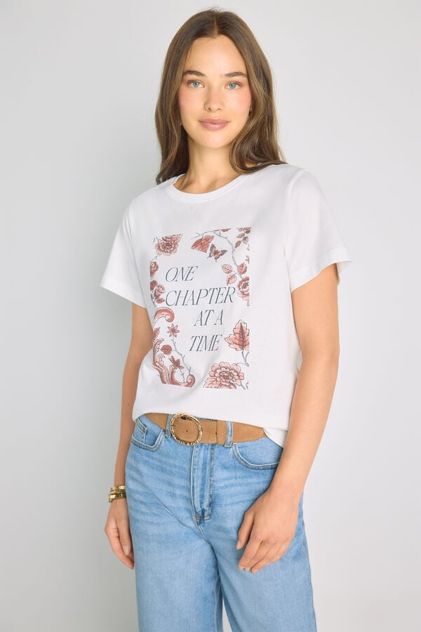 Milano T-shirt estampada de manga curta Branco