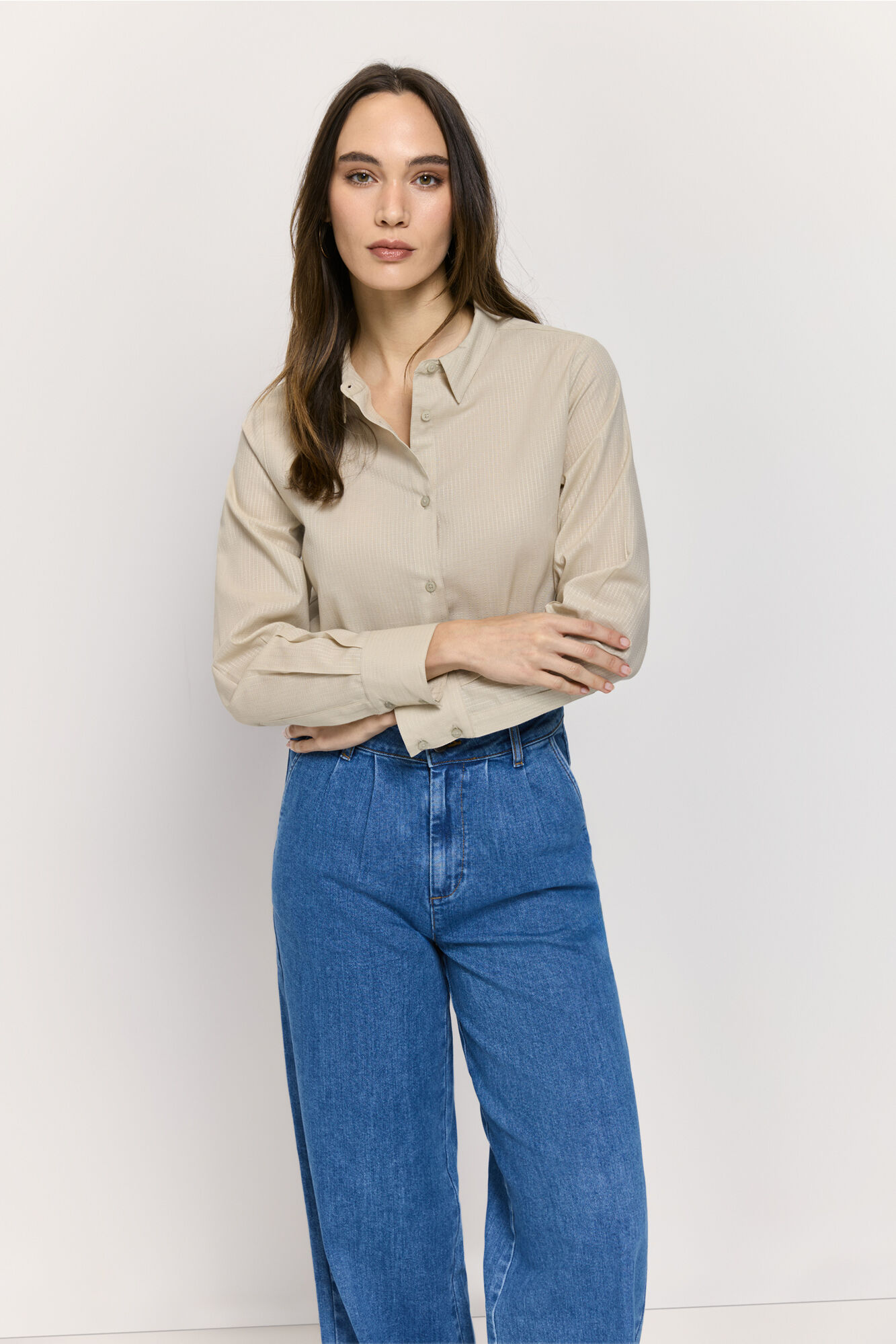 Milano Camisa lisa tejido estructura