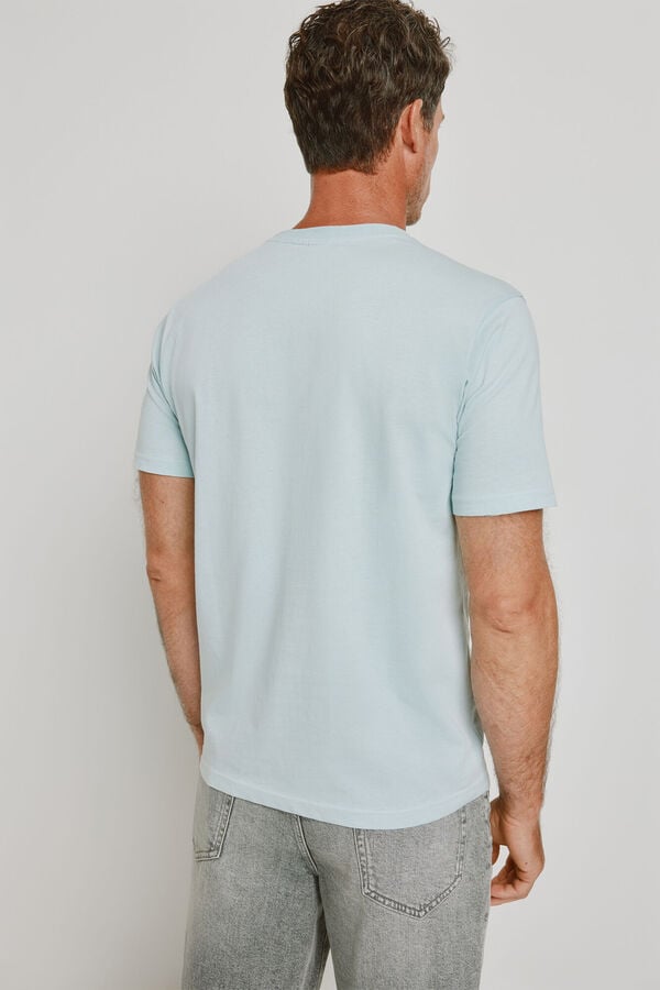 Springfield T-shirt gr&aacute;fica Springfield Estampado azul