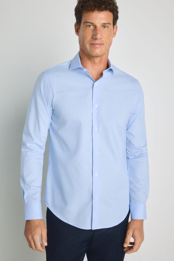 Milano Camisa de manga comprida Azul claro
