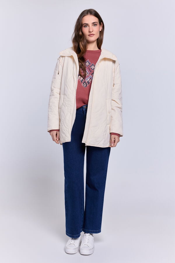 Milano Chaqueta acolchada  con capucha Beige