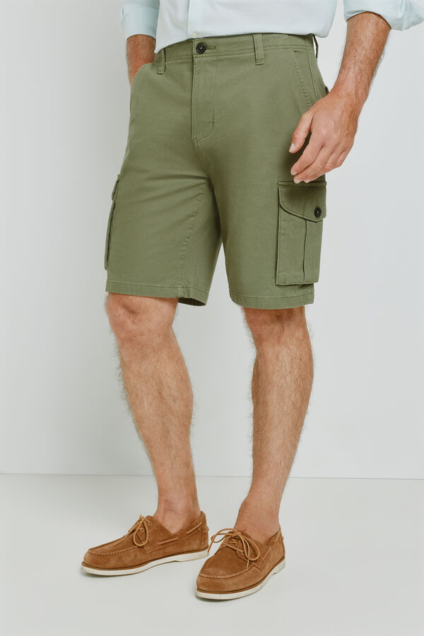 Milano Bermuda cargo Kaki Oscuro