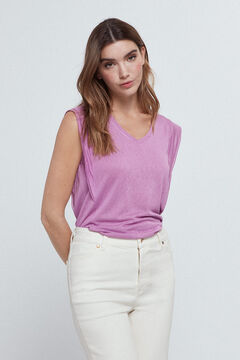 Fifty Outlet Camisola folho ombro Rosa