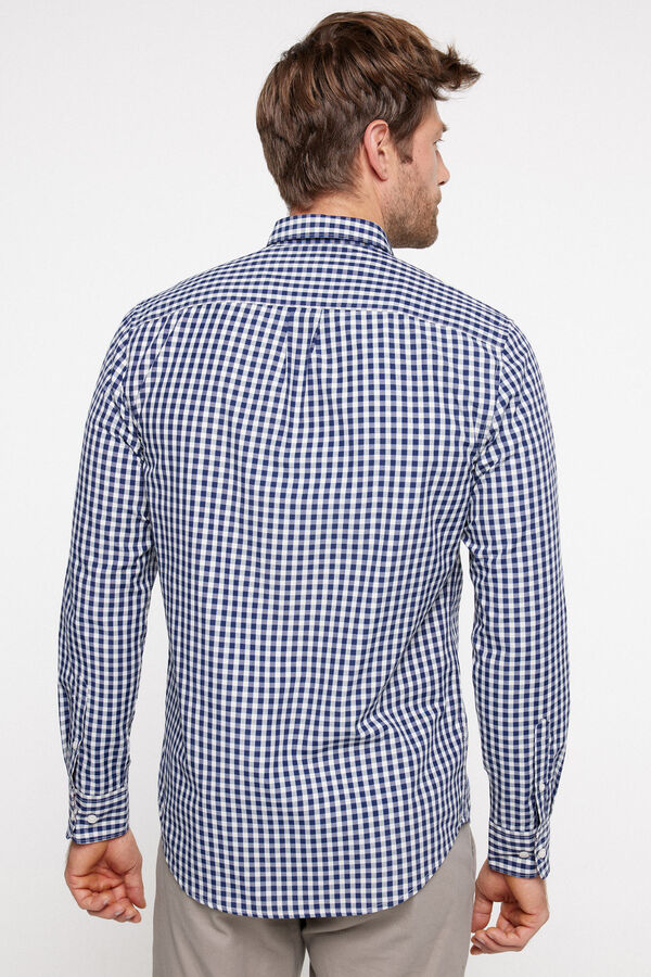 Fifty Outlet Camisa Popelín Vichy Navy