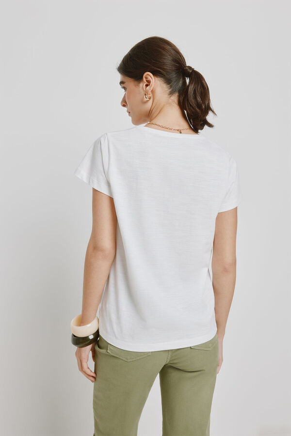 Milano T-shirt estampada de manga curta Branco