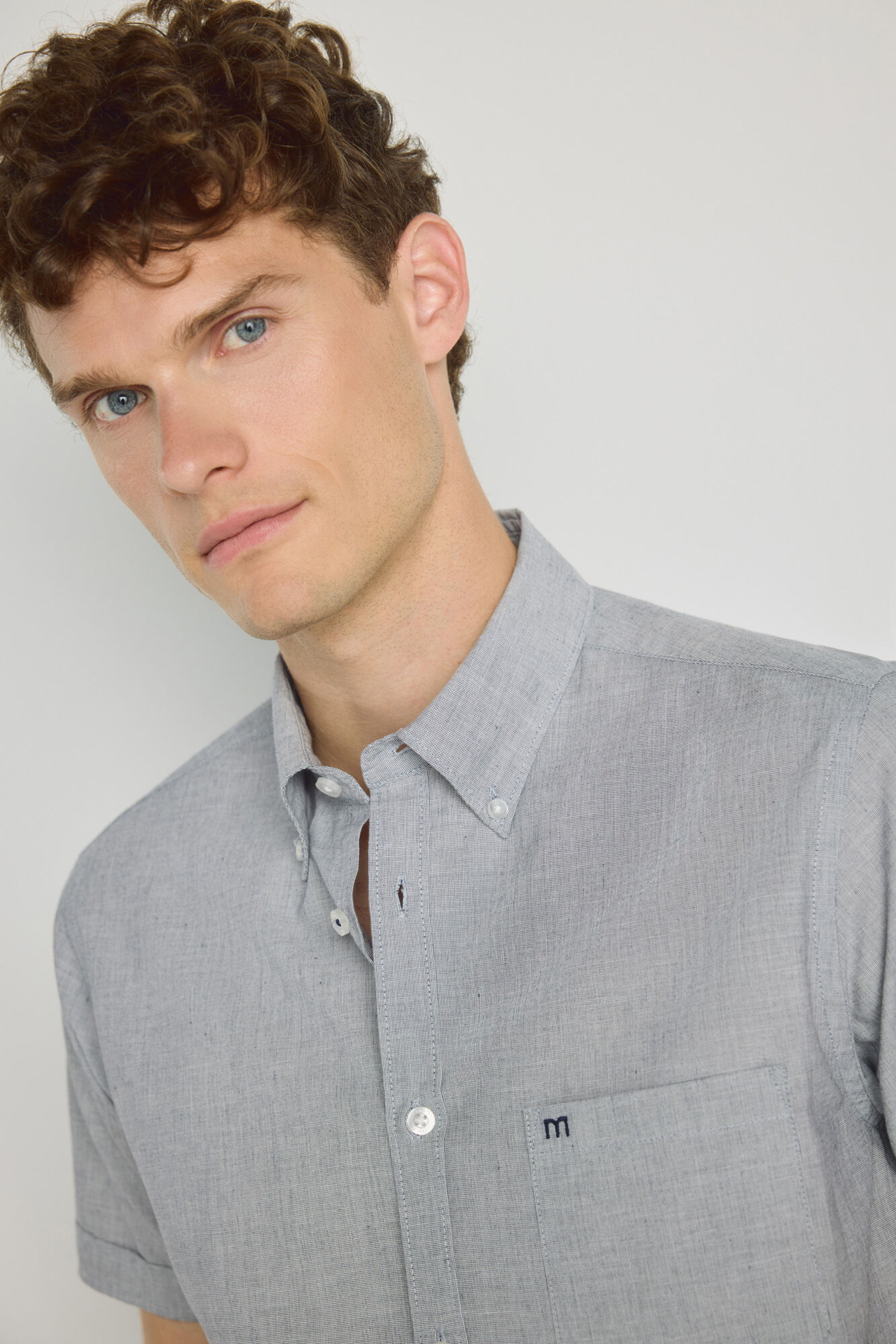 Milano Camisa lisa manga corta