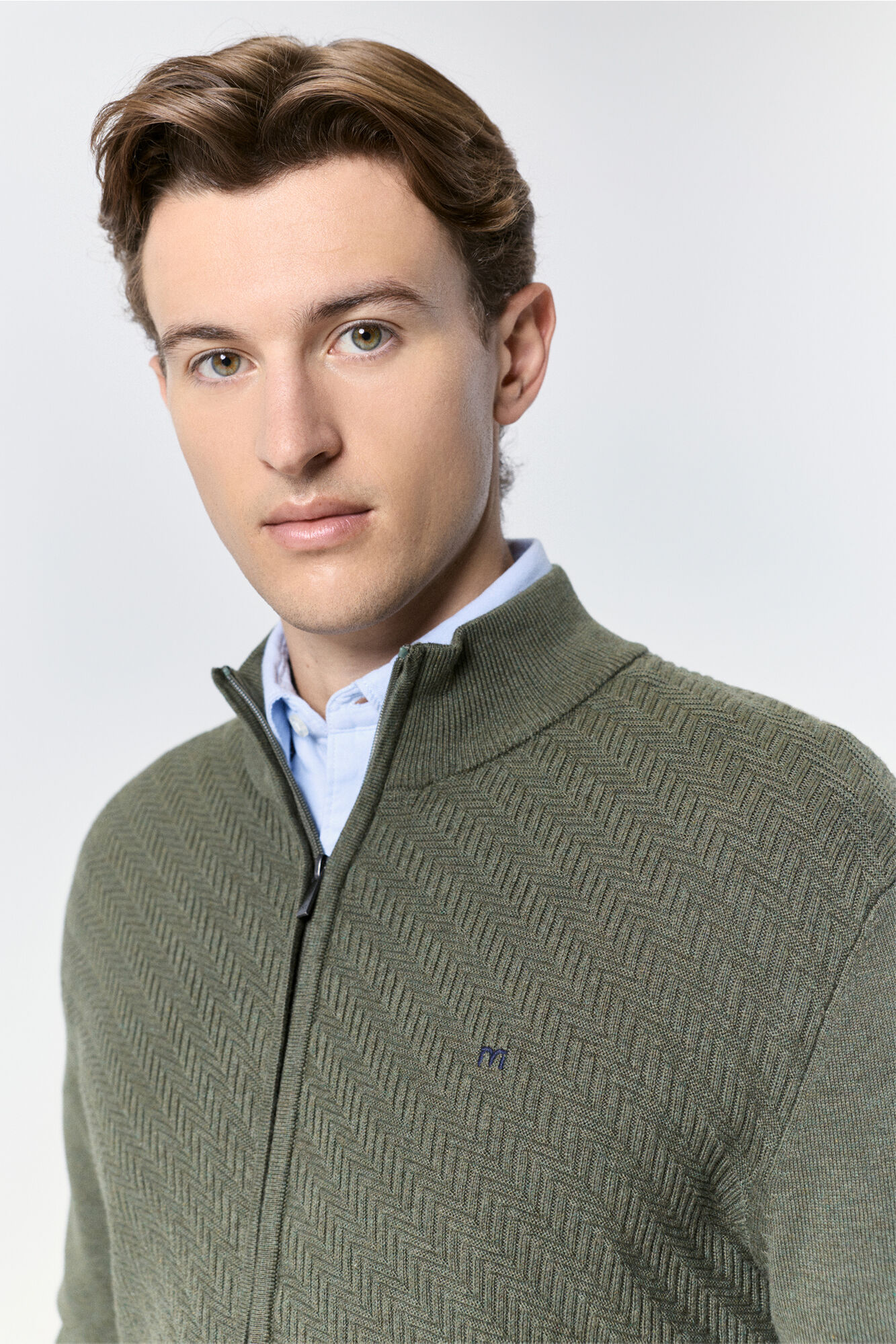 Milano C&aacute;rdigan de punto cremallera