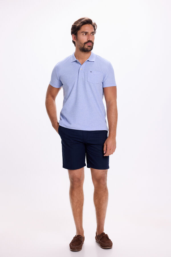 Milano Polo de bolso Azul claro