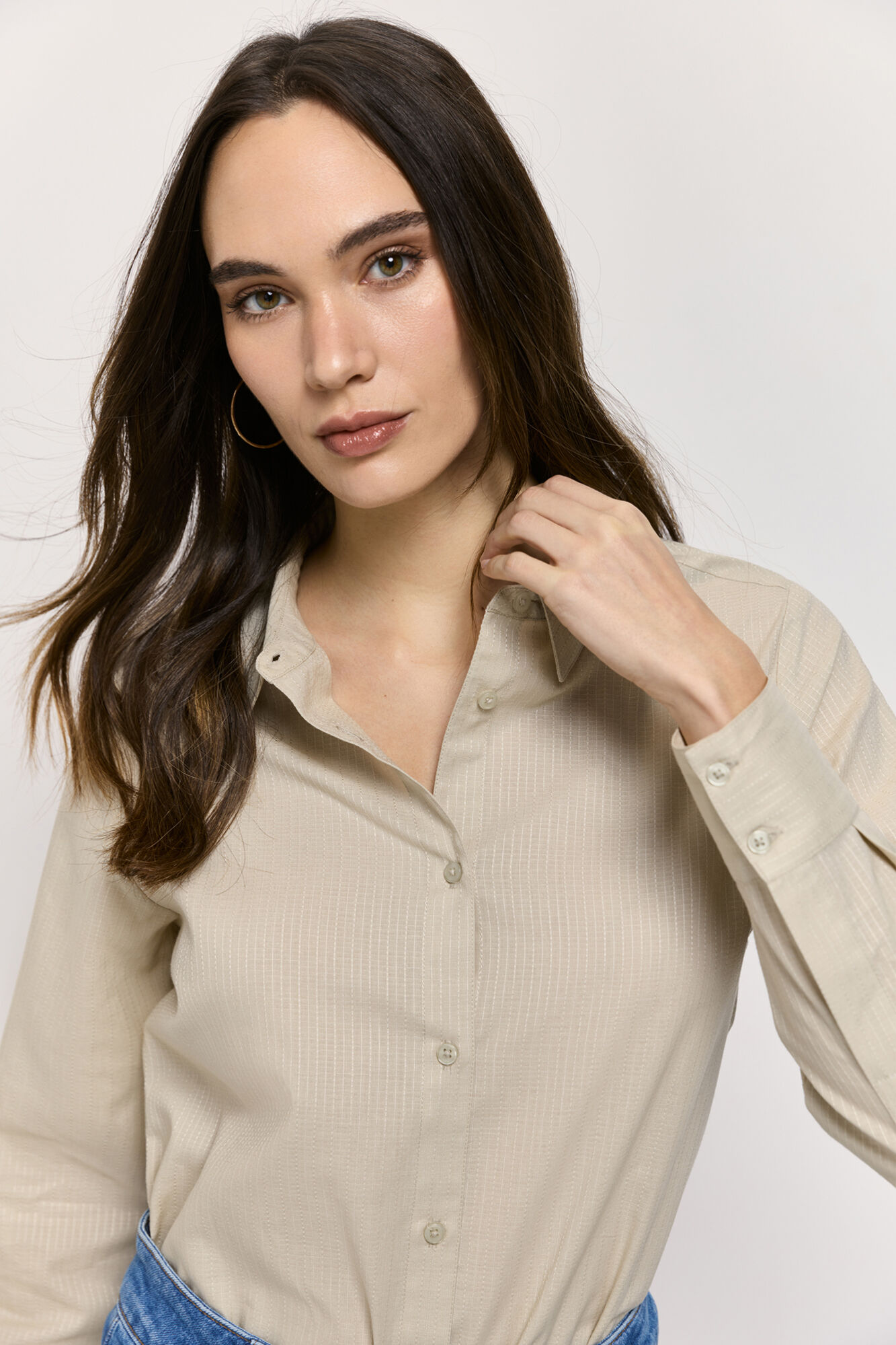 Milano Camisa lisa tejido estructura