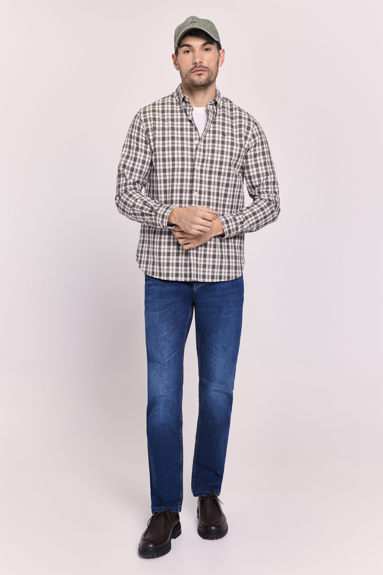 Pedro del Hierro Camisa cuadros relaxed fit