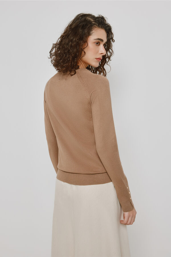 Milano Camisola gola redonda Castanho