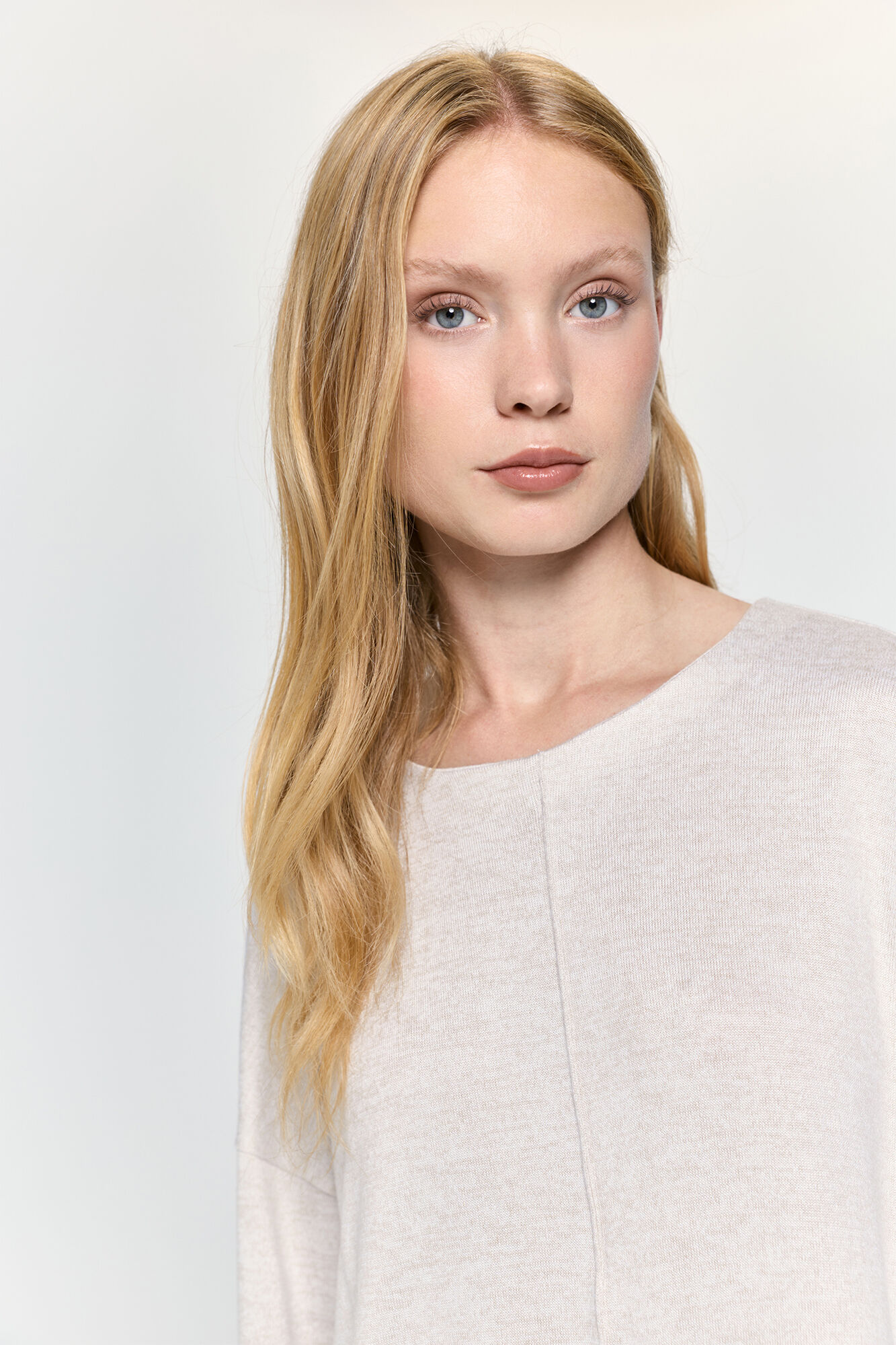 Milano Camiseta tacto suave manga larga cuello redondo