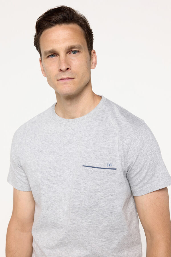 Milano Pijama corto algod&oacute;n Gris