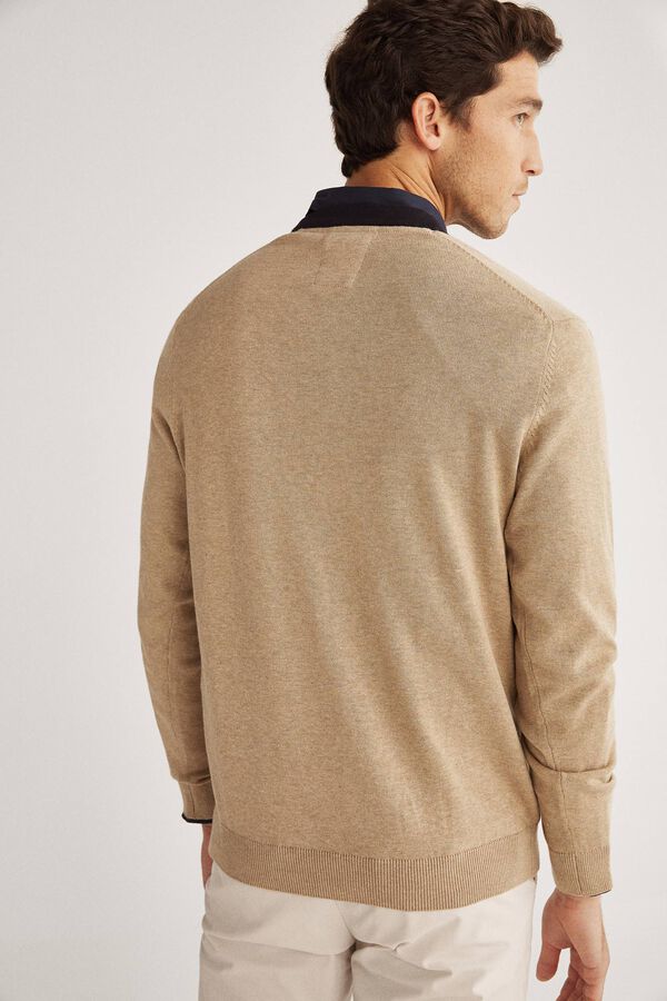 Fifty Outlet Cardigan PDH con cremallera Beige