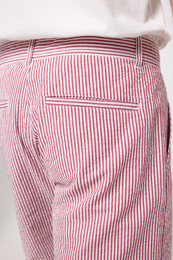 Milano Bermudas Borracha Algod&atilde;o Bordeaux