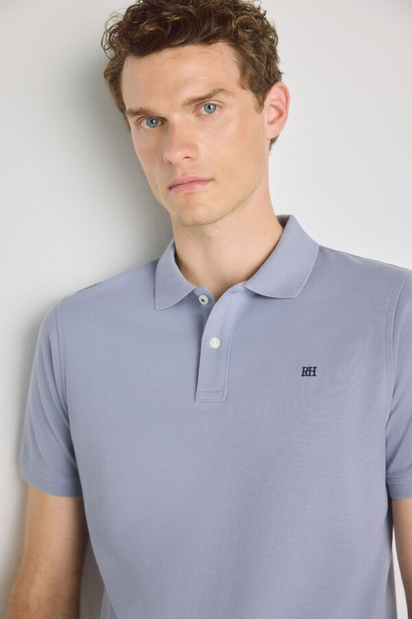 Pedro del Hierro Polo de manga curta P&uacute;rpura