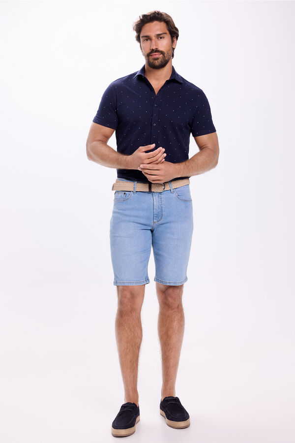 Milano Bermuda Denim Slim Azul Claro