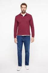 Milano Polo Manga Comprida Bordeaux