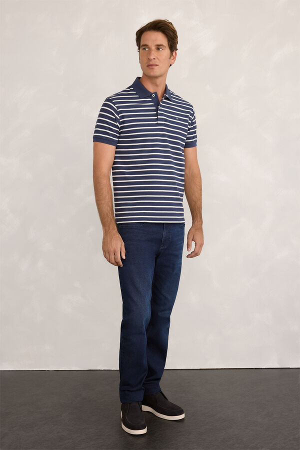 Milano Polo riscas Marinho