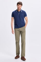 Milano Pantalón Chino Comfort Cáqui escuro
