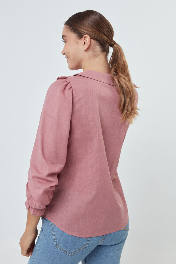 Fifty Outlet Blusa Tejido Rustico Rosa