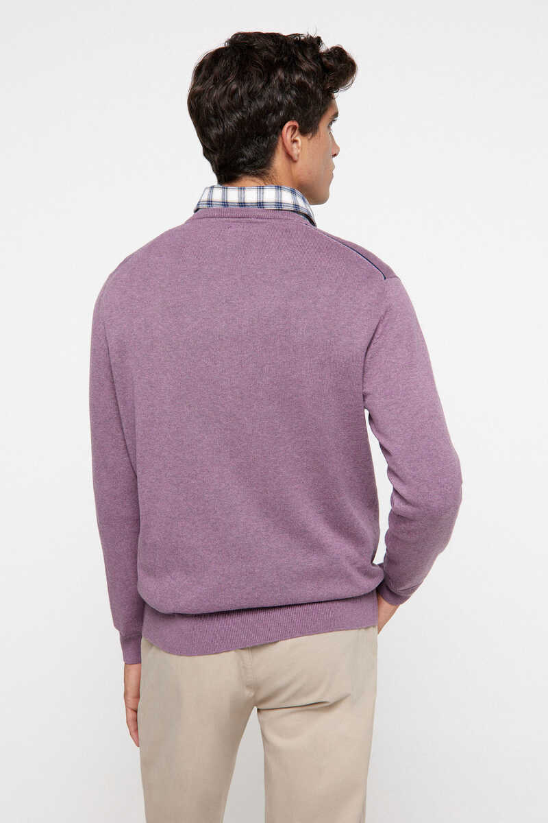 Fifty Outlet Camisola básica algodão PDH Púrpura